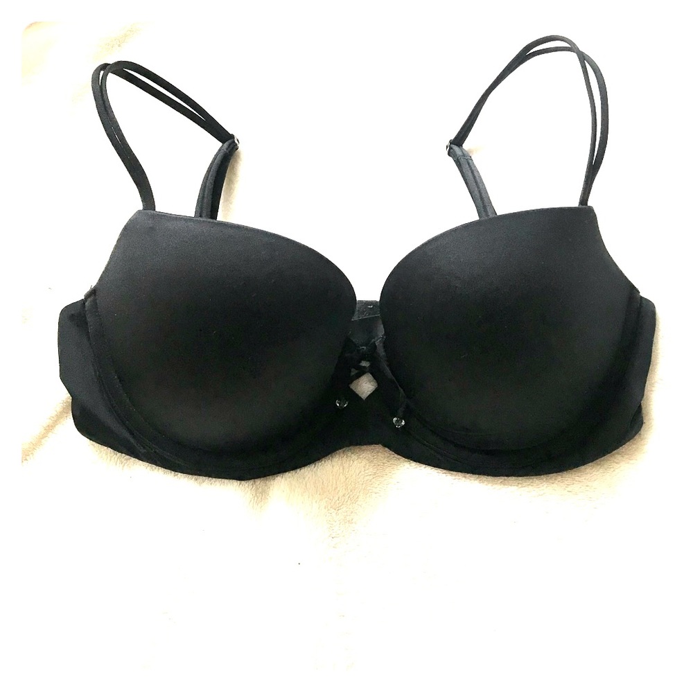 💞Victoria Secret Sexy Black Padded Balconet 32-D